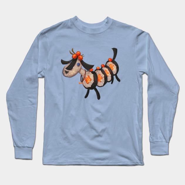 Sushi Dog Long Sleeve T-Shirt by Claire Lin